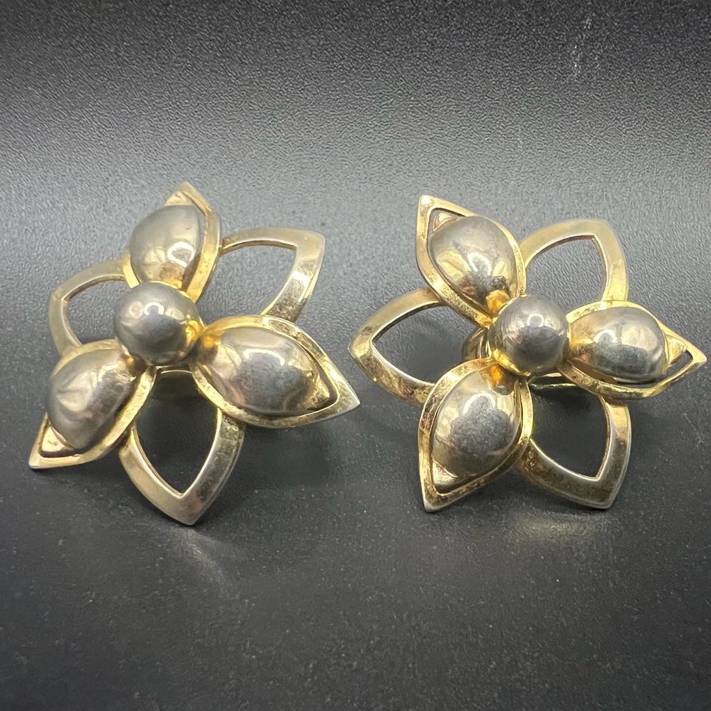 Vintage Sarah Coventry Gold Tone Clip-On Earrings